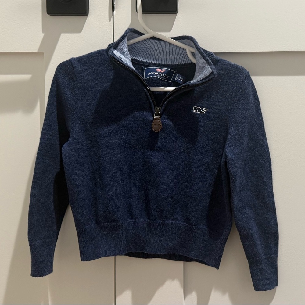 Vineyard Vines Dark Blue Quarter-Zip Pullover